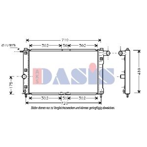 Arrefecedor do motor AKS DASIS 510007N