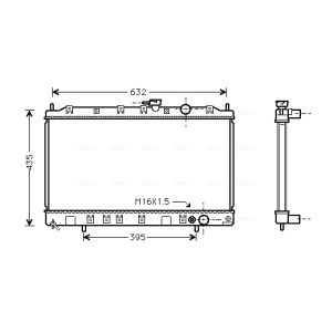 Arrefecedor do motor AVA COOLING MT2080