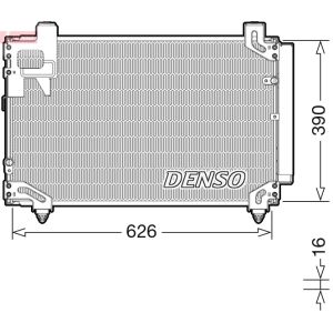 Condensatore, impianto di climatizzazione DENSO DCN50044