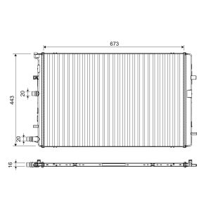 Radiateur, refroidissement du moteur VALEO 701395