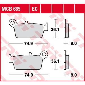 Jarrupalasarja TRW MCB665EC