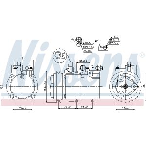 Compressor airconditioning NISSENS 89282