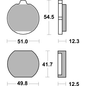 Bremsbelagsatz, ohne Straßenzulassung BREMBO 07KA0122