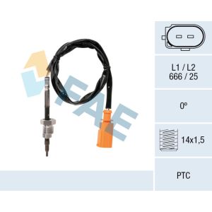 Sensor de temperatura dos gases de escape FAE 68014