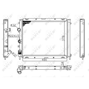 Radiador, refrigeración de motor Economy Class NRF 53209A