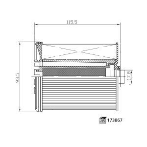 Polttoainesuodatin FEBI BILSTEIN 173867