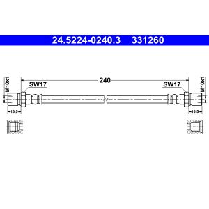 Flexible de frein ATE 24.5224-0240.3