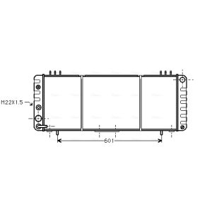 Radiateur moteur AVA COOLING JE2013