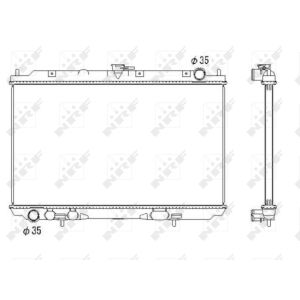 Radiator, motorkoeling NRF 53438