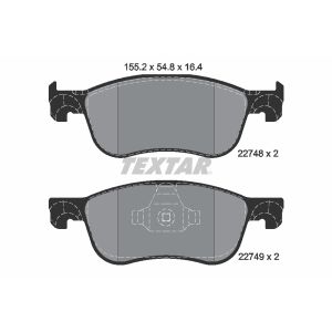 Set di pastiglie freno TEXTAR 2274801, fronte