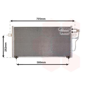 A/C-kondensor VAN WEZEL 59005094