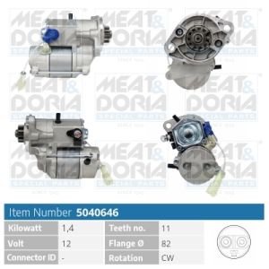Motor de arranque MEAT & DORIA 5040646