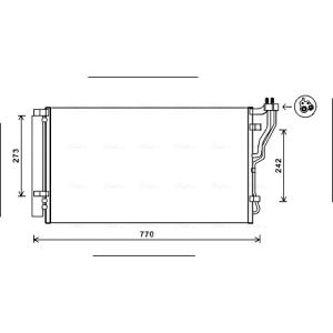 Kondensator, Klimaanlage AVA COOLING HYA5246D