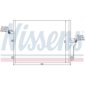 Condensador, aire acondicionado NISSENS 94859