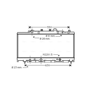 Arrefecedor do motor AVA COOLING FT2149
