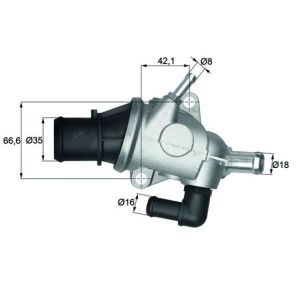 Thermostat, Kühlmittel MAHLE TI 125 88