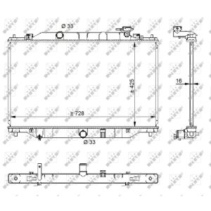 Radiateur, refroidissement du moteur NRF 59206