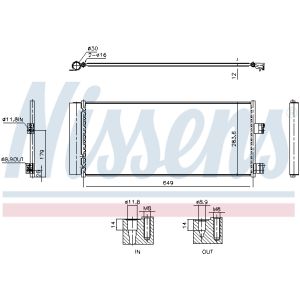 Condensador, aire acondicionado NISSENS NIS 941237