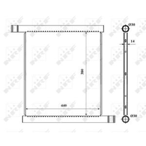 Radiator, motorkoeling NRF 53857