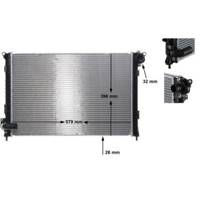 Arrefecedor do motor MAHLE CR 983 000S