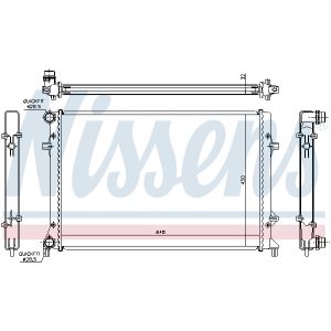 Radiador del motor NISSENS NIS 65307