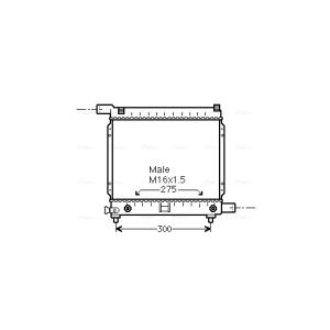 Radiador de motor AVA COOLING MS2064