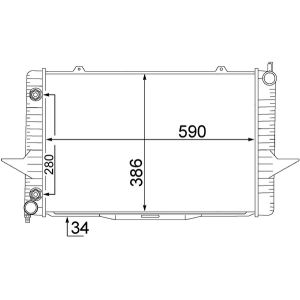 Arrefecedor do motor MAHLE CR 1544 000S