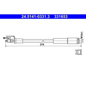 Jarruletku ATE 24.5141-0331.3