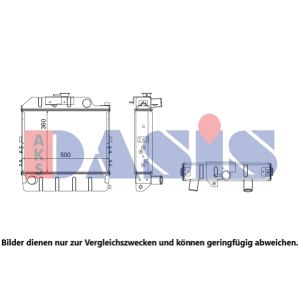 Radiador, arrefecimento do motor AKS DASIS 440547N