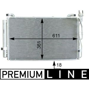 Condenseur (climatisation) MAHLE AC 392 000P