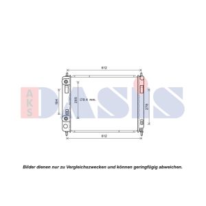 Raffreddatore motore AKS DASIS 520140N