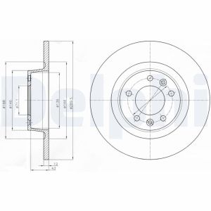 Disco de freno DELPHI BG4301