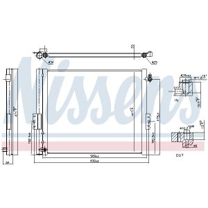 Condensatore, impianto di climatizzazione NISSENS NIS 940835