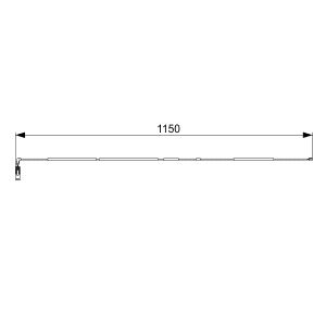 Sensor de desgaste das pastilhas de travão, dianteiro  BOSCH 1 987 473 004