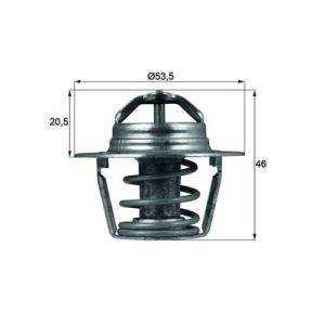 Thermostat (liquide de refroidissement) BEHR MAHLE TX 91 89D