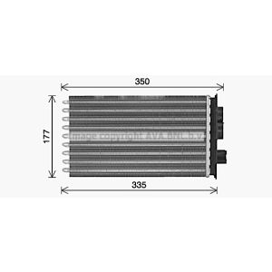 Warmtewisselaar, interieur verwarming HIGHWAY IV6164