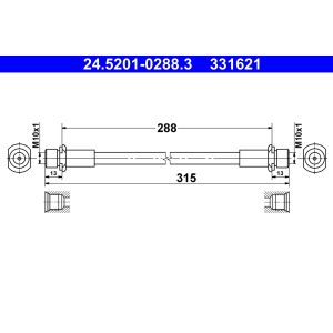 Bromsslang ATE 24.5201-0288.3