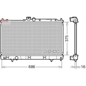 Arrefecedor do motor DENSO DRM45036