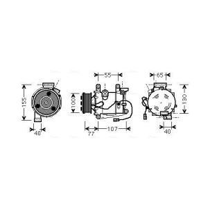 Compressor, ar condicionado AVA COOLING HDAK232
