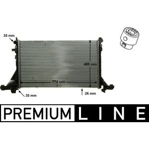 Arrefecedor do motor MAHLE CR 866 000P