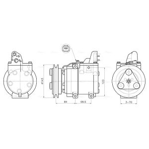 Compressor, ar condicionado AVA COOLING FDAK712