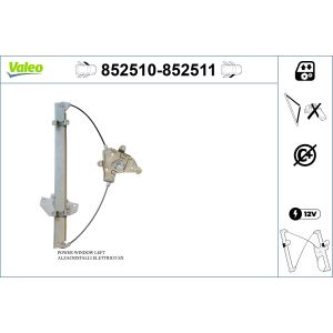 Regulador de janelas VALEO 852511