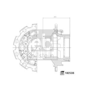 Moyeu de roue FEBI BILSTEIN 180508