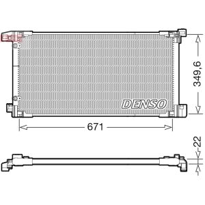 Kondensator, Klimaanlage DENSO DCN50114