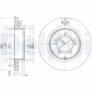 Disco de freno DELPHI BG3811
