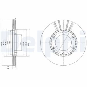 Disco freno DELPHI BG2365