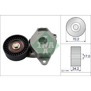 Tensor de correa, correa acanalada en V INA 534 0409 10