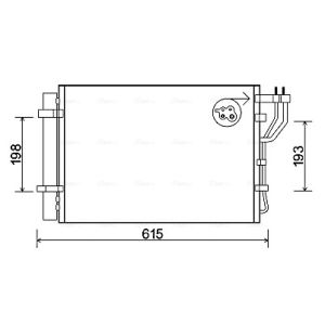 Lauhdutin, ilmastointi AVA COOLING KA5206D