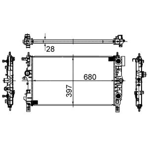 Arrefecedor do motor MAHLE CR 1011 000S