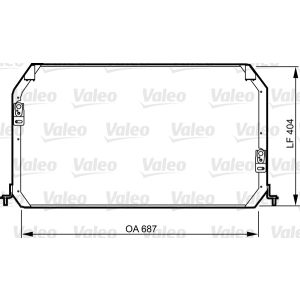 Condensator, airconditioner VALEO 814282